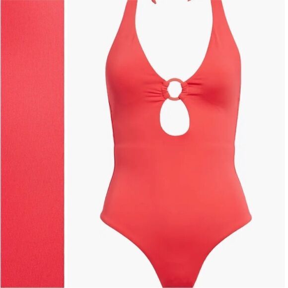 Sea Level Keyhole Halter One-Piece Swimsuit - Picture 4 of 10
